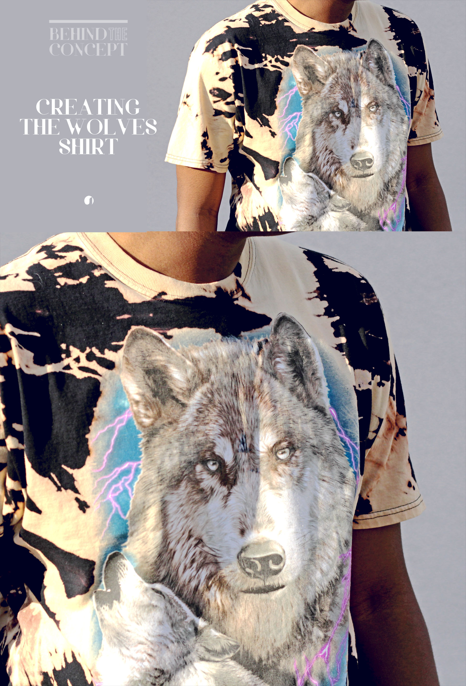 Behind the Style Concept #64: How to Create the Bleached “Knot-Pattern” Wolves Tee